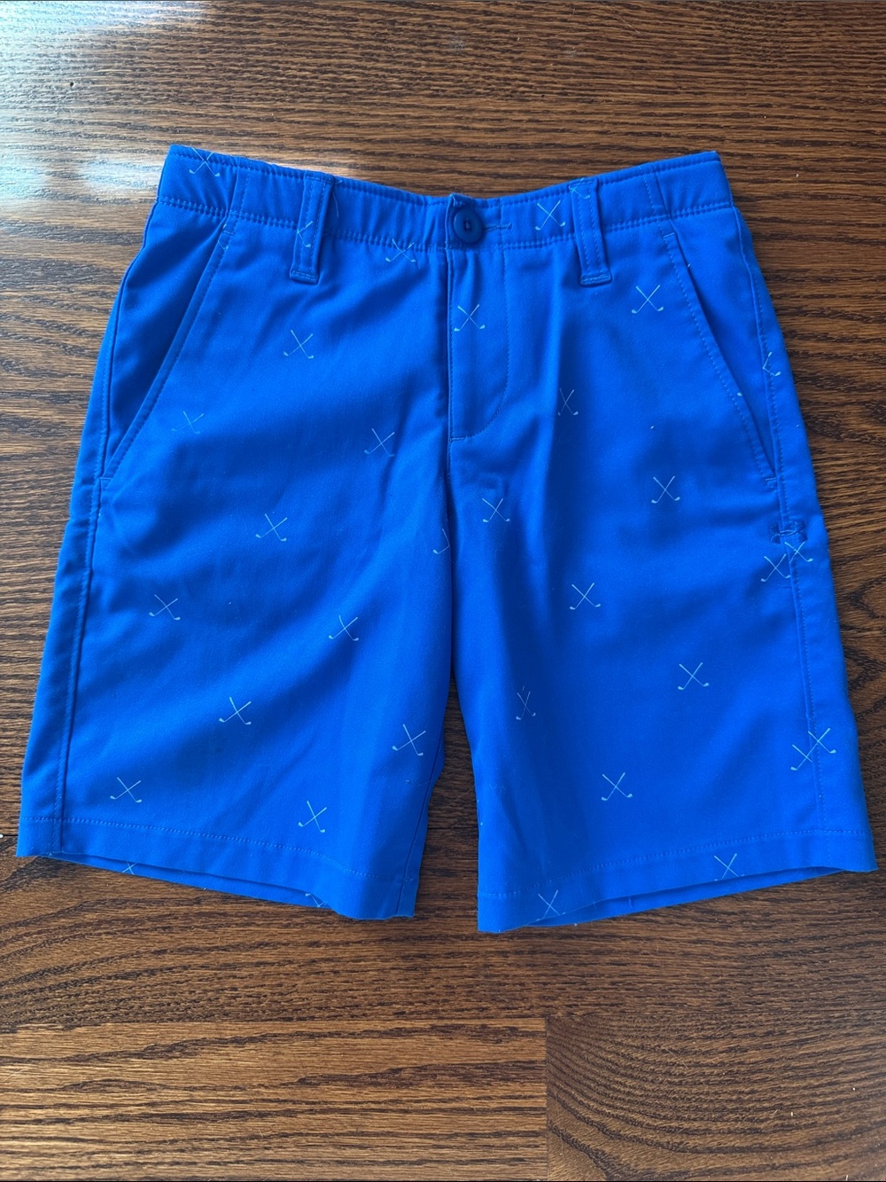 Under Armour Bright Blue Performance Golf-Print Shorts